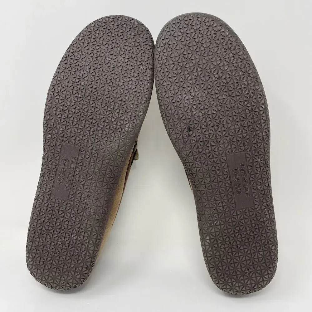32 Degree Heat Faux Suede Moccasins Slippers Thinsulate 8.5-9.5 Mens